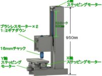 ボール盤でフライス作業