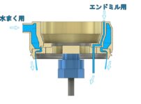 水まくノズルの自作 ＣＮＣフライス用